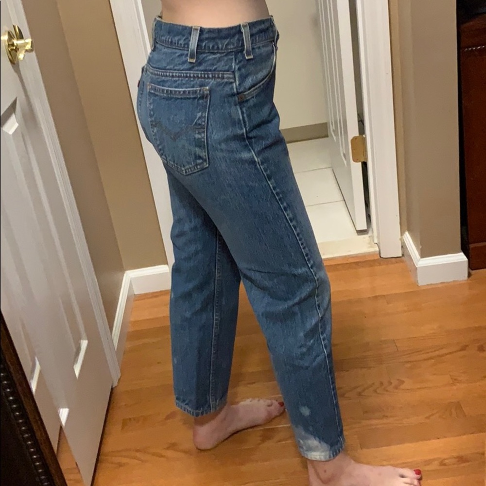 Levi’s Vintage with Acid Wash Effect on ankles